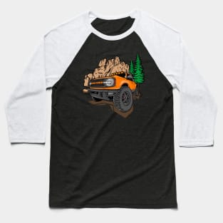 Ford Bronco Design - Orange Bronco Baseball T-Shirt